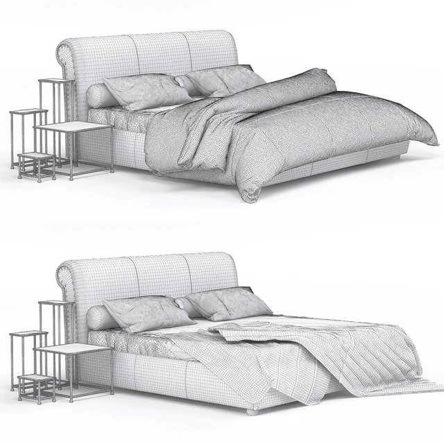 Alfred Leather Bed | Baxter — Descargar