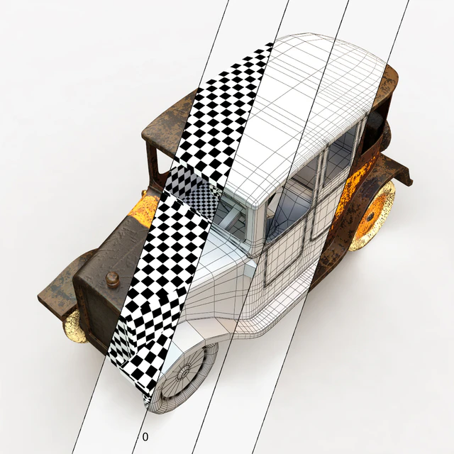 Decorative antique toy taxi — Descargar