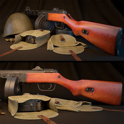 Submachine gun Shpagin — Ver 3