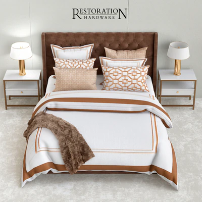Restoration hardware gold bedroom — Ver 2