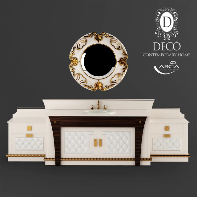 Set of bathroom furniture Arca Champagne — Descargar