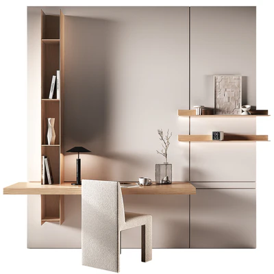 Workplace 4. Minimal home office furniture. — Вид 1