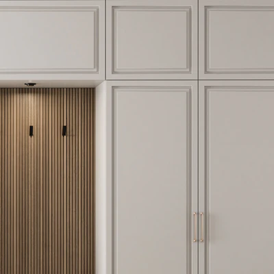 Hallway 19 - White and Wood Set — Ver 2