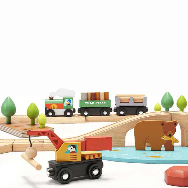 Tender Leaf Wild Pines Train Set Toy — Скачать