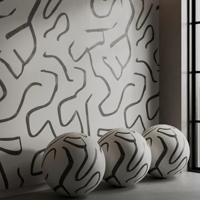 BELARTESTUDIO Murals Seamless set Artistic Lines — Вид 4