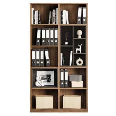 Home office shelving with decor — Ver 1