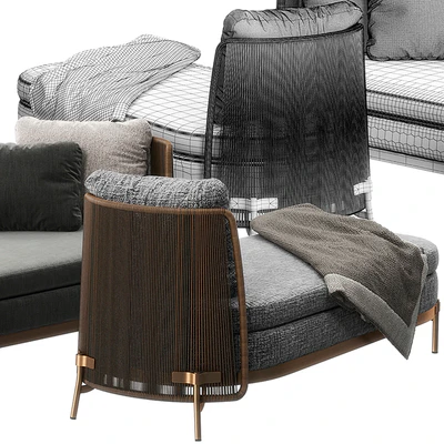 Tape Outdoor daybed by Minotti — Вид 2