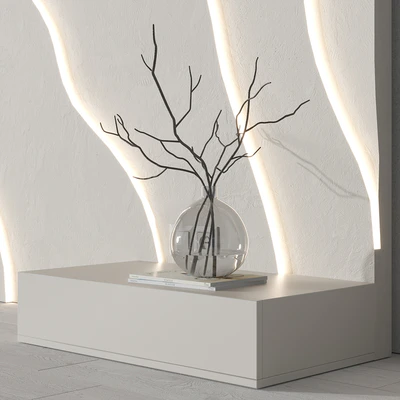 Modern Headboard with light — Ver 5