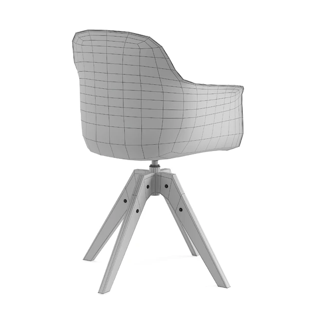 White Office Swivel Armchair Wapong La Redoute Interieurs — Descargar