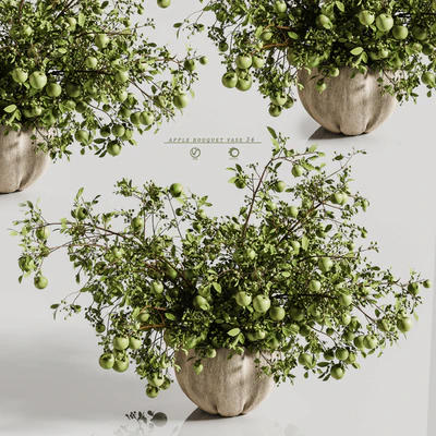 apple plants bouquet vase 34 — Ver 4