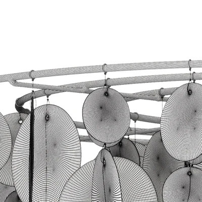 West Elm Capiz Round Pendant White — Вид 3