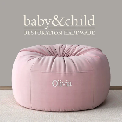 RH / WASHED VELVET BEAN BAG COVER — Ver 1