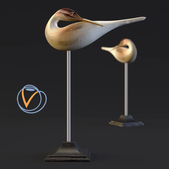 Libra Dunes Golden Sandpiper Sculpture — Descargar
