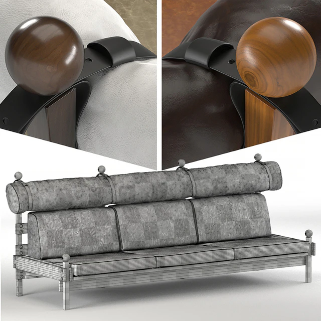 Sergio Rodrigues Tonico Sofa — Скачать