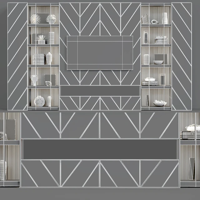 TV wall modern 44 — Скачать