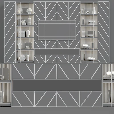 TV wall modern 44 — Вид 2