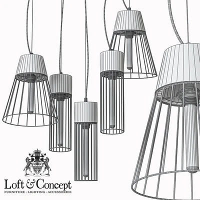 Wire cage chandelier — Ver 3