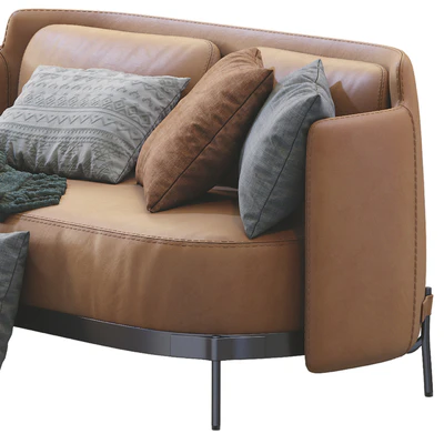 Minotti Tape Leather Sofa — Ver 4