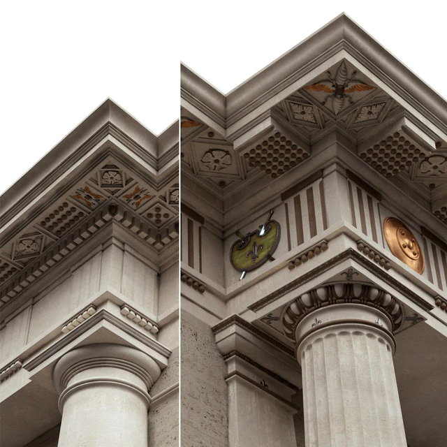 Doric Order Vignola Column — Descargar
