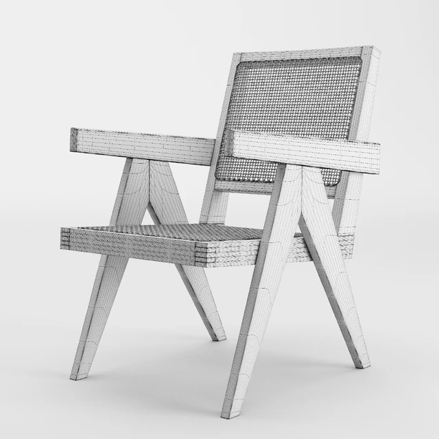 Pierre Jeanneret Easy Chair Armchair — Descargar