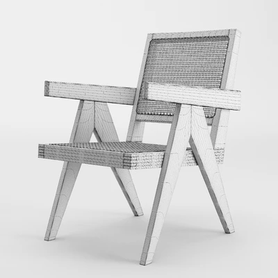 Pierre Jeanneret Easy Chair Armchair — Ver 2