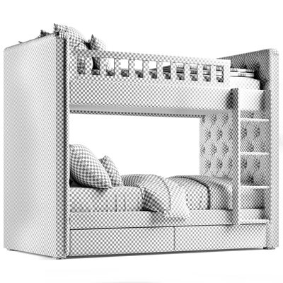 RH Chesterfield Bed — Вид 4