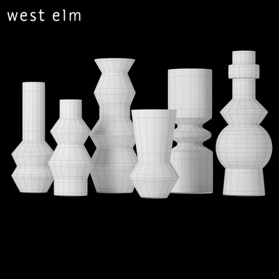 West Elm Totem Vases — Ver 3