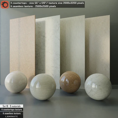 Laminate countertops & Seamless texture Set 16 — Вид 1