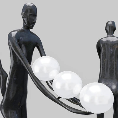 Floor lamp KIND BLACK H187 — Ver 3