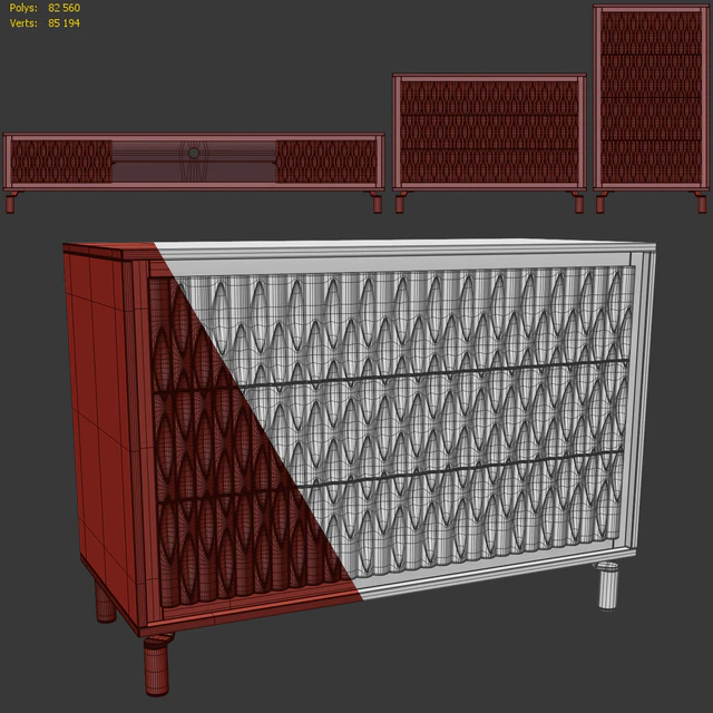 Chest of drawers and TV stand GOLD. Tvstand, dresser by Nills — Descargar