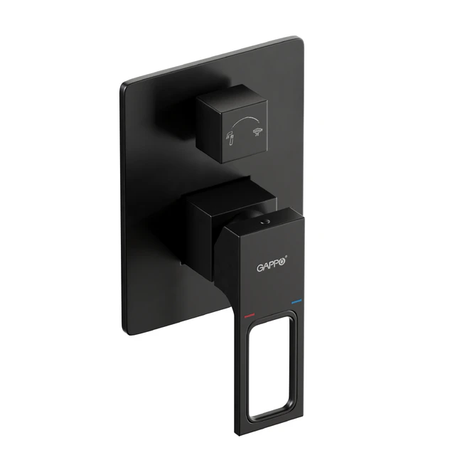 Gappo Shower Set Black Wall Mounted 001 — Download