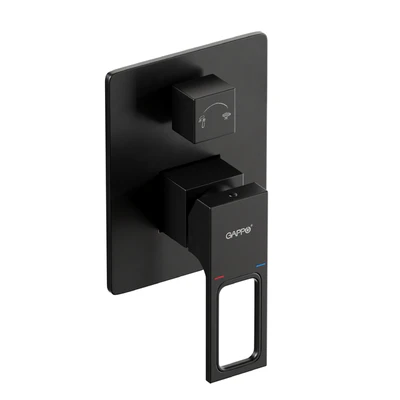 Gappo Shower Set Black Wall Mounted 001 — View 4