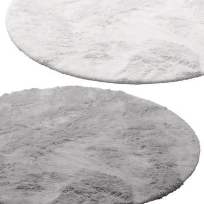 Benuta Dave Round Fur Rug (3 colors) — Ver 4