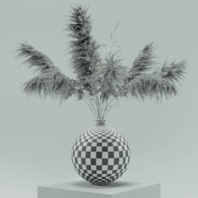 Vase with dried flowers 0001 — Ver 4
