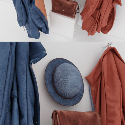 coat hanger-rack and on the hook — Ver 3