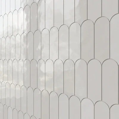 Parry Fishscale Glossy Ceramic Wall Tile Mosaic — Ver 3