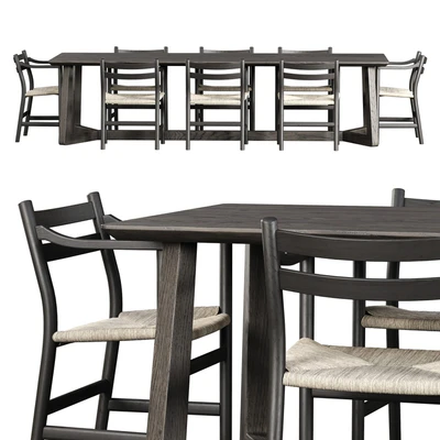 Edu Furniture Dining Set V1 / Garden furniture set — Ver 3
