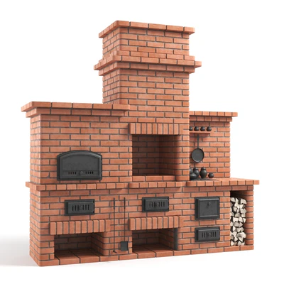 BBQ brick oven — Ver 1