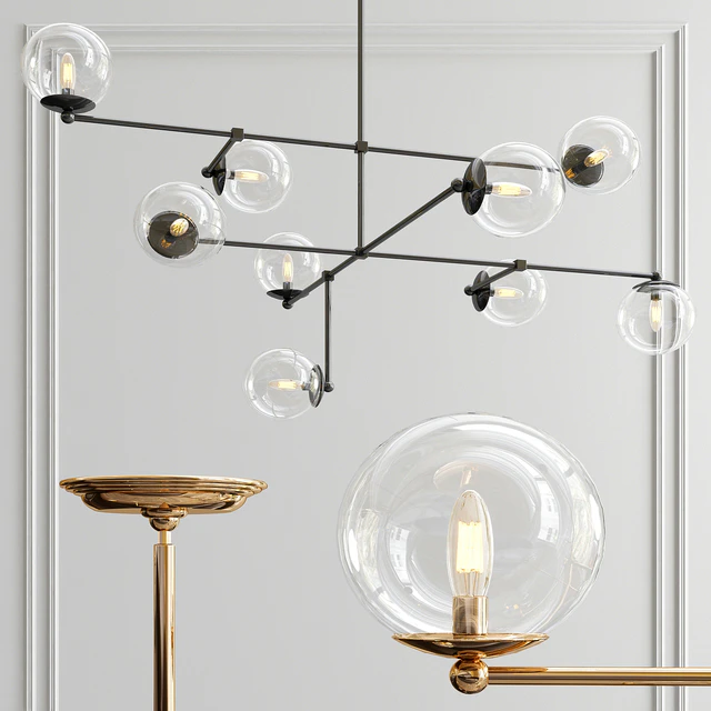 Communique 9-Light Oiled Bronze Chandelier — Скачать