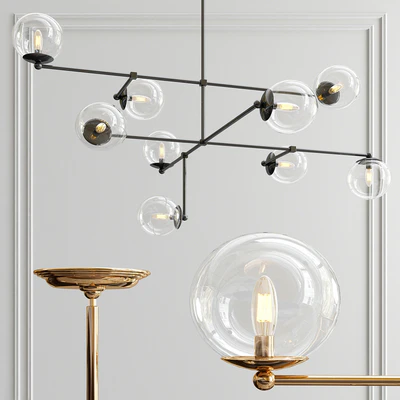 Communique 9-Light Oiled Bronze Chandelier — Вид 1