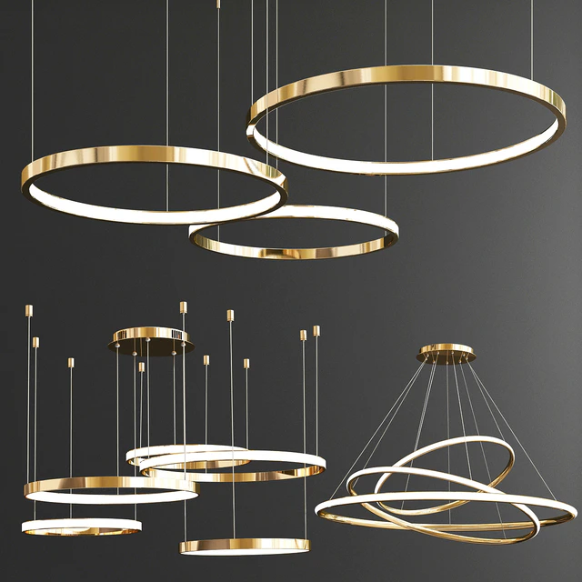 Ring Chandelier Collection - 3 type — Descargar