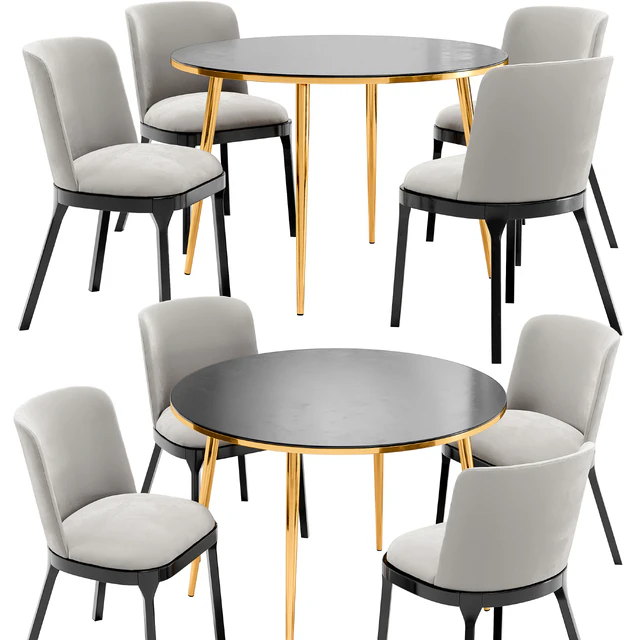 Selection dining chair and Luxore table — Descargar