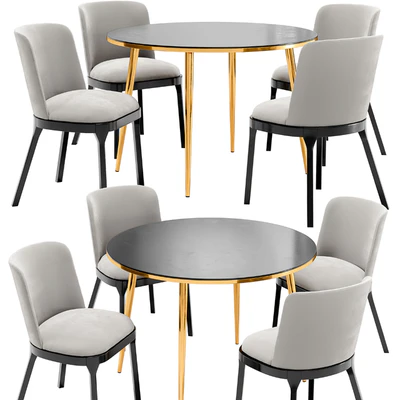 Selection dining chair and Luxore table — Ver 4