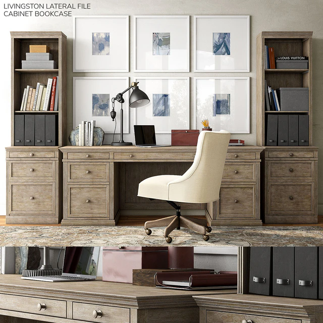 Pottery barn LIVINGSTON LATERAL FILE CABINET BOOKCASE — Descargar