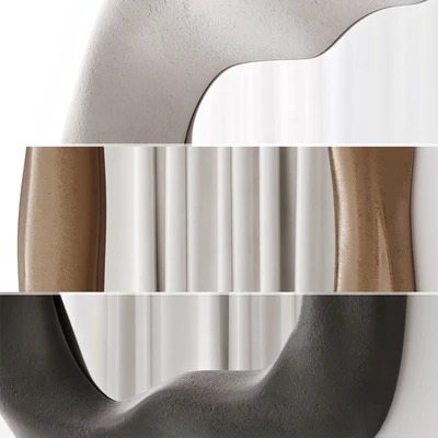 Large mirrors in sculptural ceramic frames by O.Garikova — Ver 5