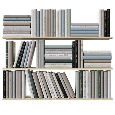 Set of books colored pastel colors — Ver 2