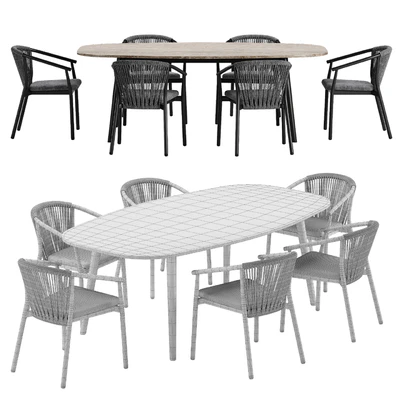 Varaschin Smart chair Ellisse table set — Вид 2