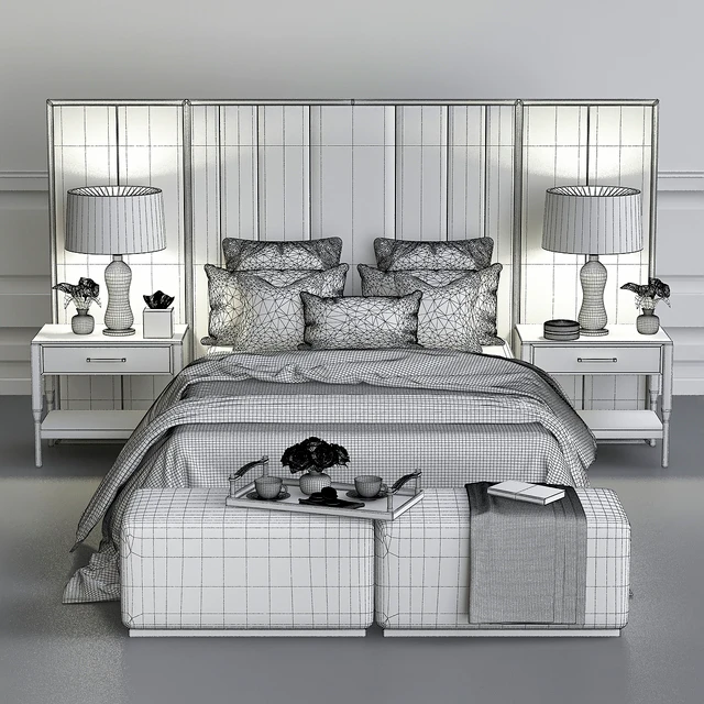 Chair and sofa company luxury bedroom — Скачать