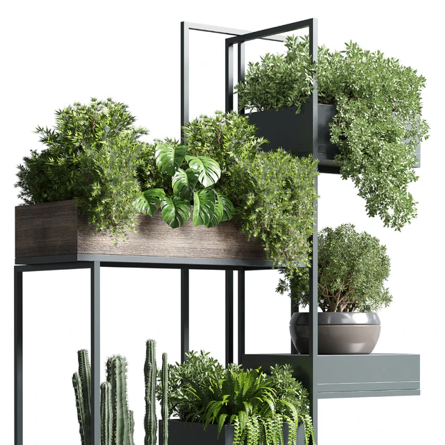 Collection Outdoor Indoor plant stand-metal and wooden vase 13 — Descargar