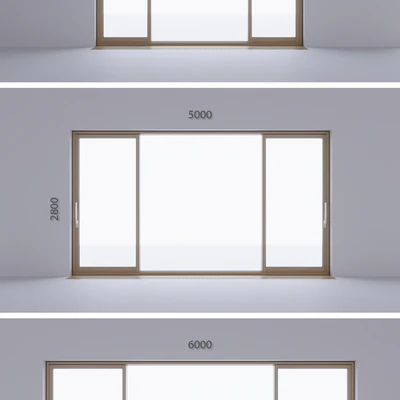 Wood-aluminum sliding stained-glass windows 1 — Ver 3